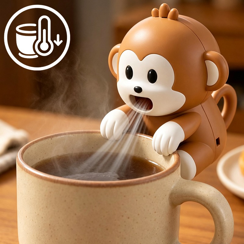 Baby Food For Travelling - Portable Monkey Shaped Food Cooling Fan