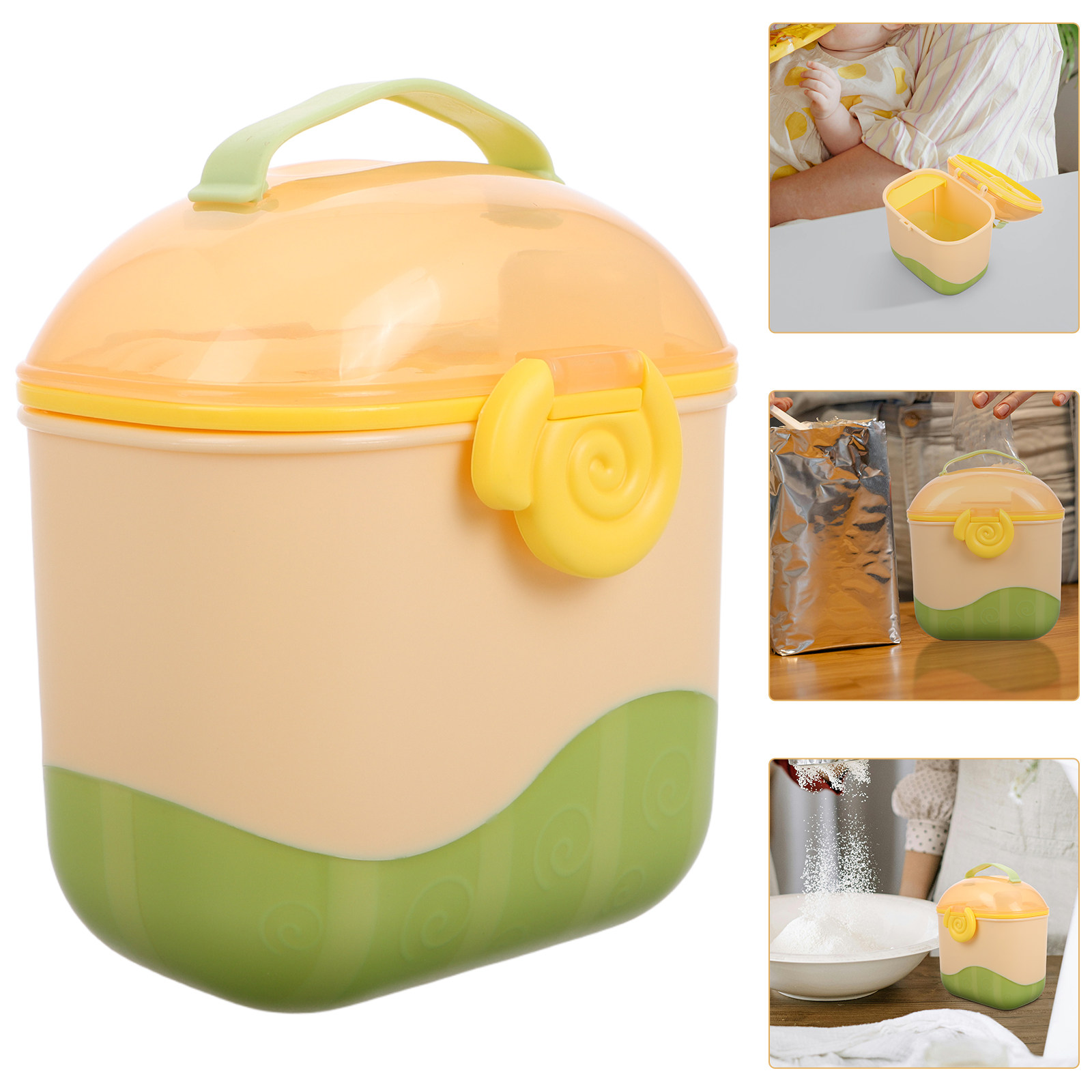 Baby Food For Travelling - Baby Multicompartment Portable Milk Powder Dispenser