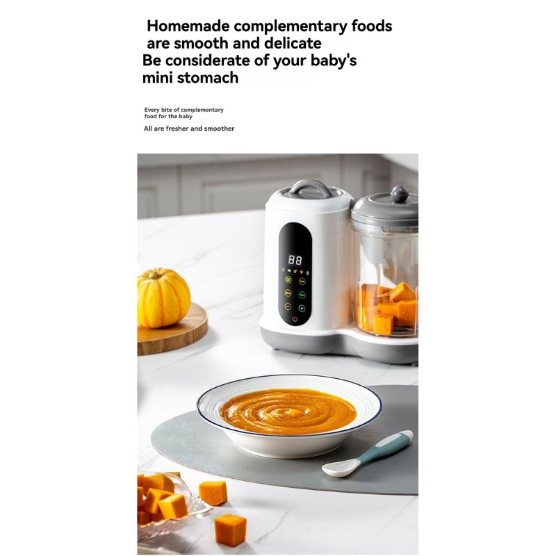 Baby Food Blender And Steamer - A24P Automatic Baby Food Maker-Multi-Function Steamer