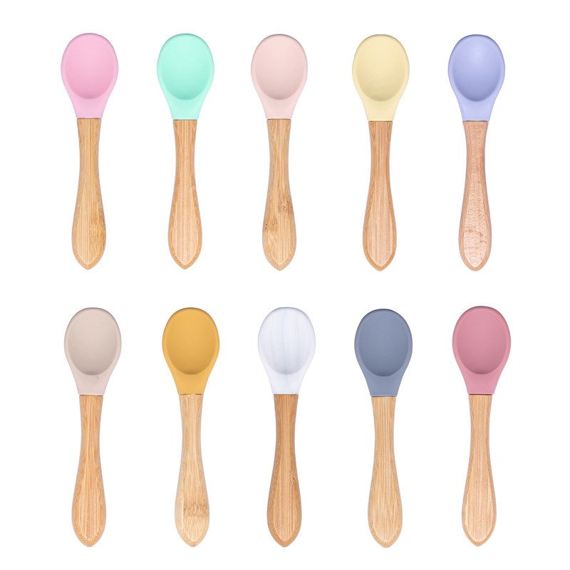 Baby Wooden Spoon Silicone Woo - Baby Food Organic ulasan dan harga