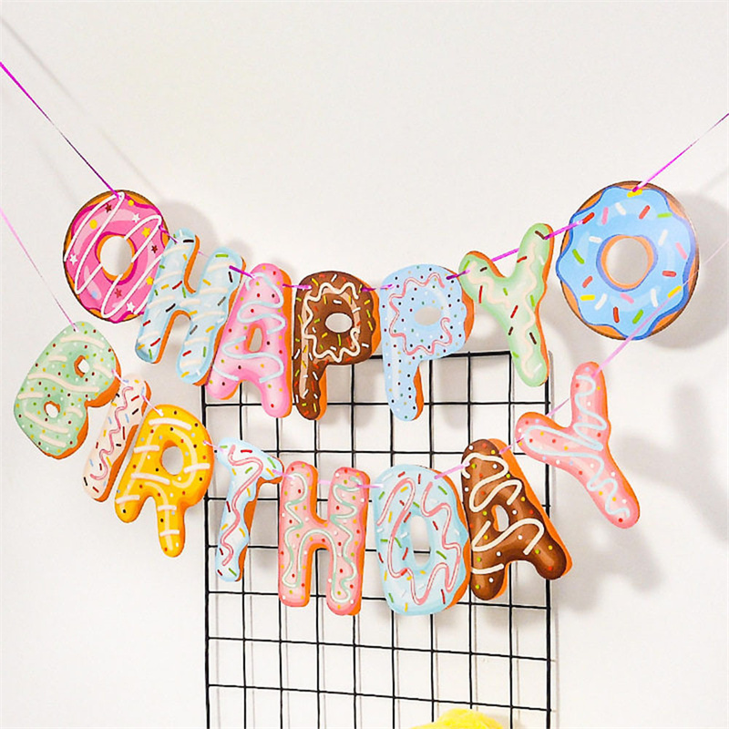 Cute Donut Happy Birthday Part - Baby Food Dessert ulasan dan harga