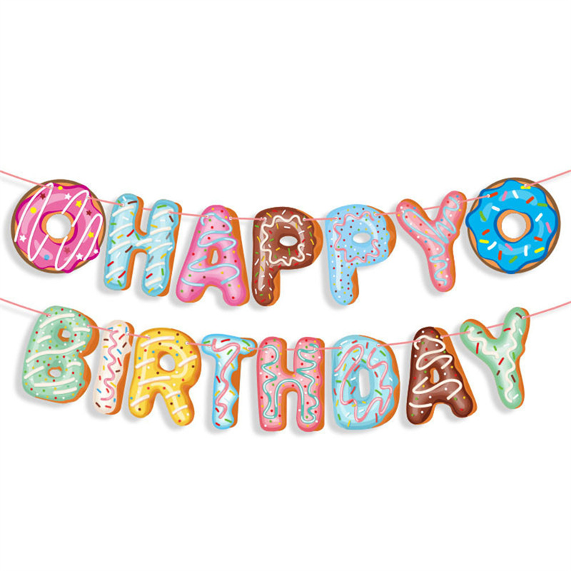Cute Donut Happy Birthday Part - Baby Food Dessert ulasan dan harga