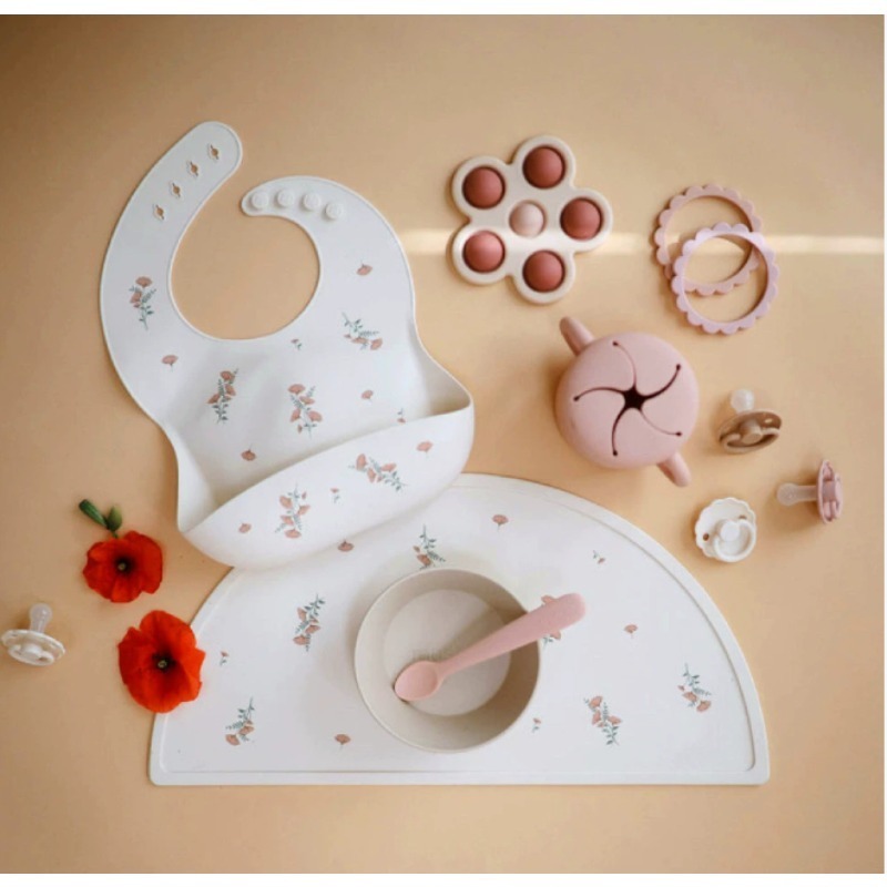 Suit Cute Feeding Bib, Food Bi - Baby Food Grade ulasan dan harga