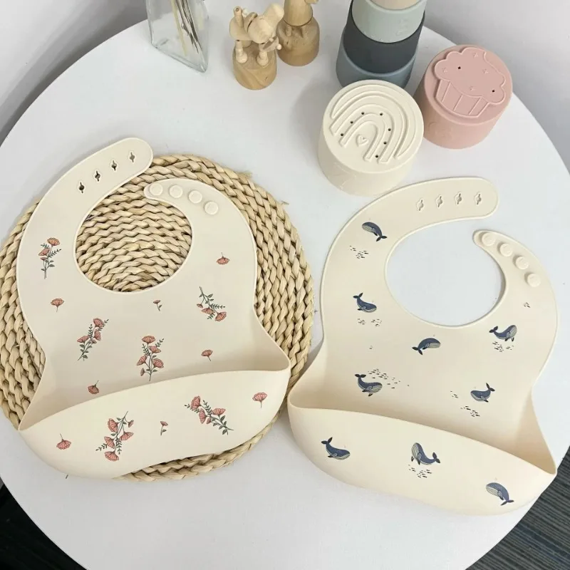 Suit Cute Feeding Bib, Food Bi - Baby Food Grade ulasan dan harga