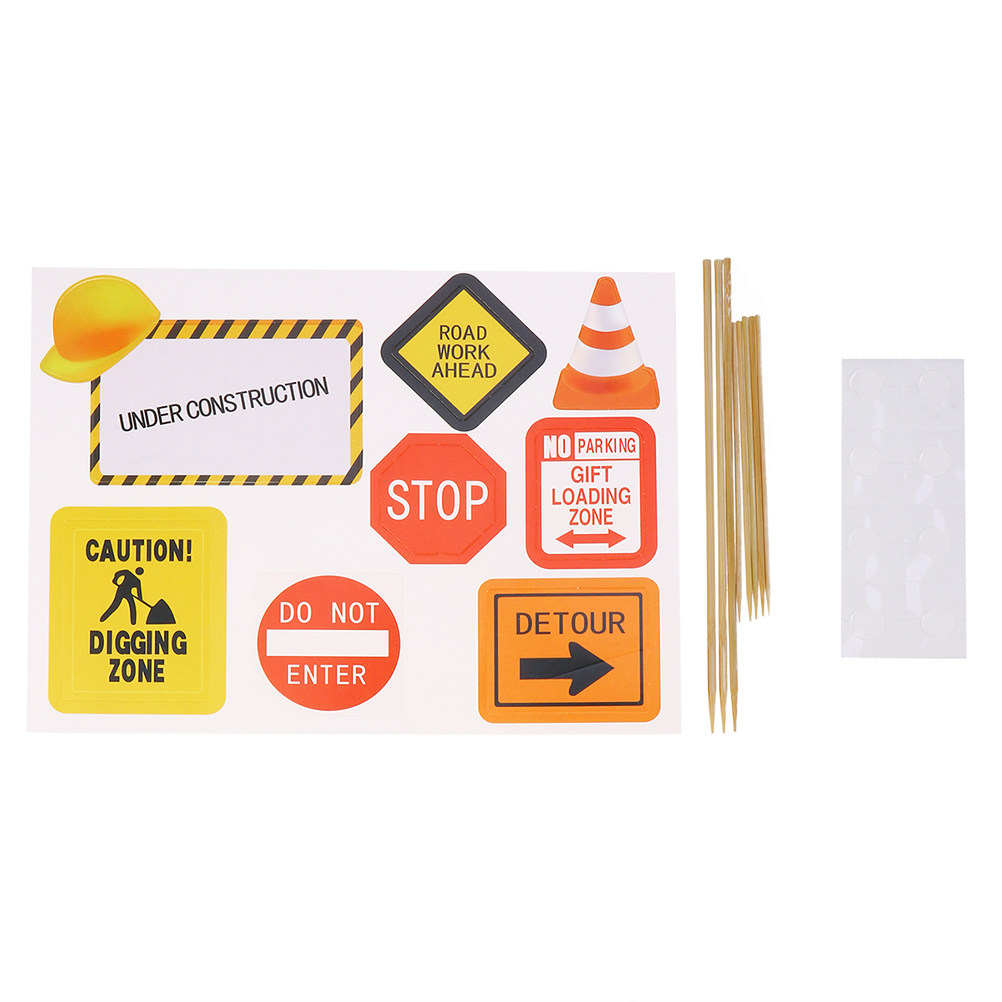 15Pcs Construction Vehicle Cak - Baby Food Dessert ulasan dan harga
