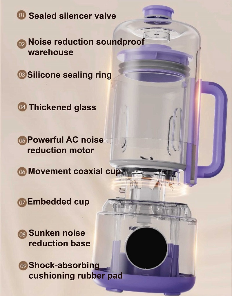 1100ml Soy Milk Machine 12h Ap - Baby Food Blender And Steamer ulasan dan harga
