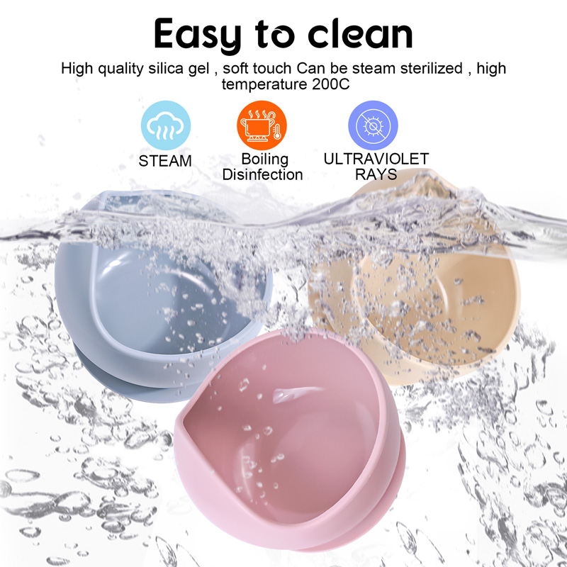 2PC Silicone Sucker Bowl Feedi - Baby Food Quantity ulasan dan harga