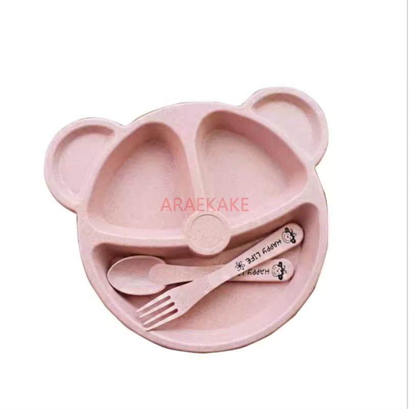 Children's Dining Plate Set Di - Baby Food Grade ulasan dan harga