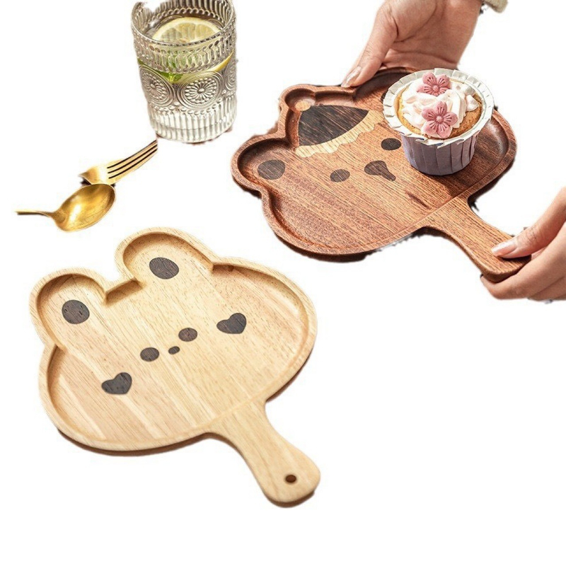 Wooden Cartoon Tray Creative C - Baby Food Dessert ulasan dan harga