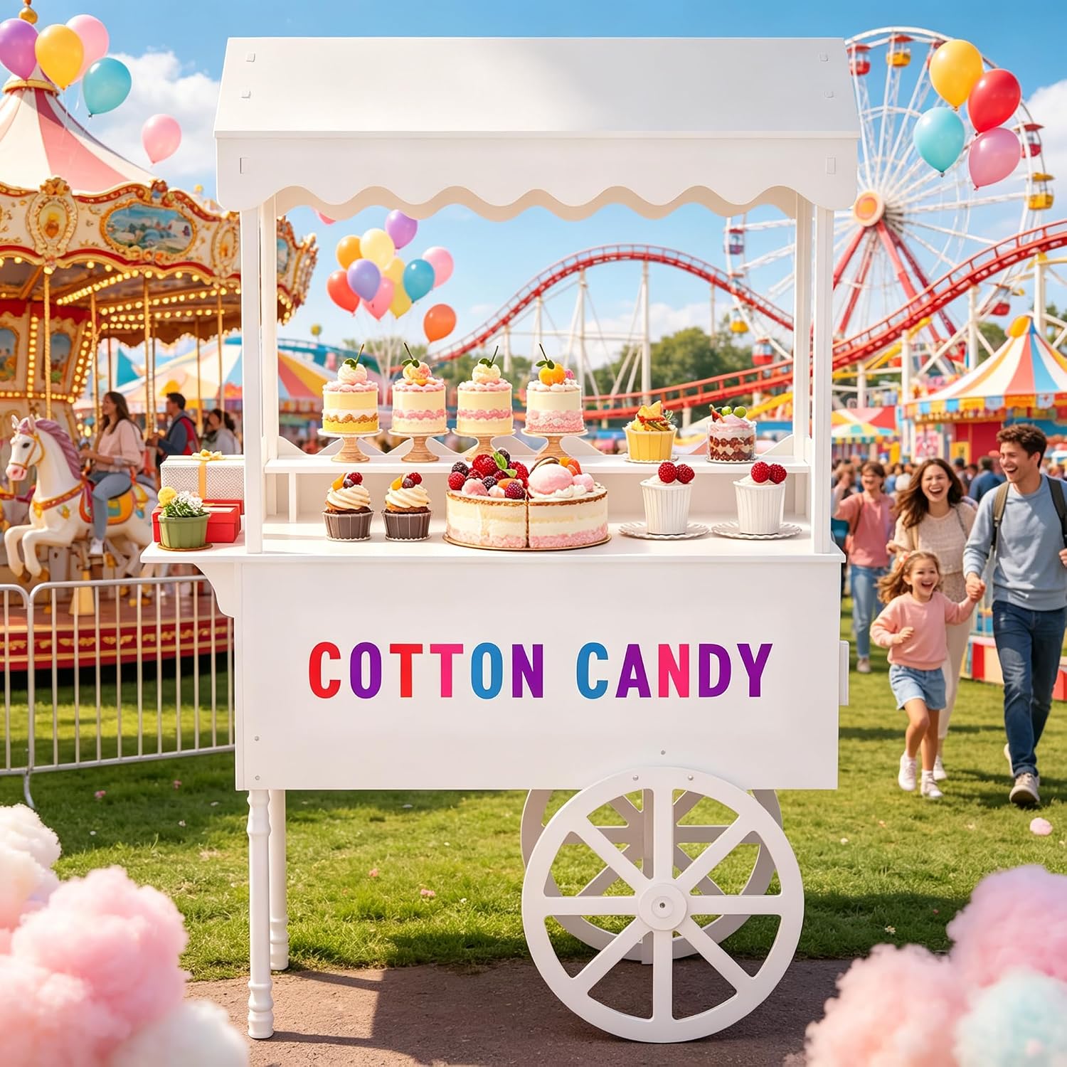 Candy Cart Display Stand For P - Baby Food Dessert ulasan dan harga