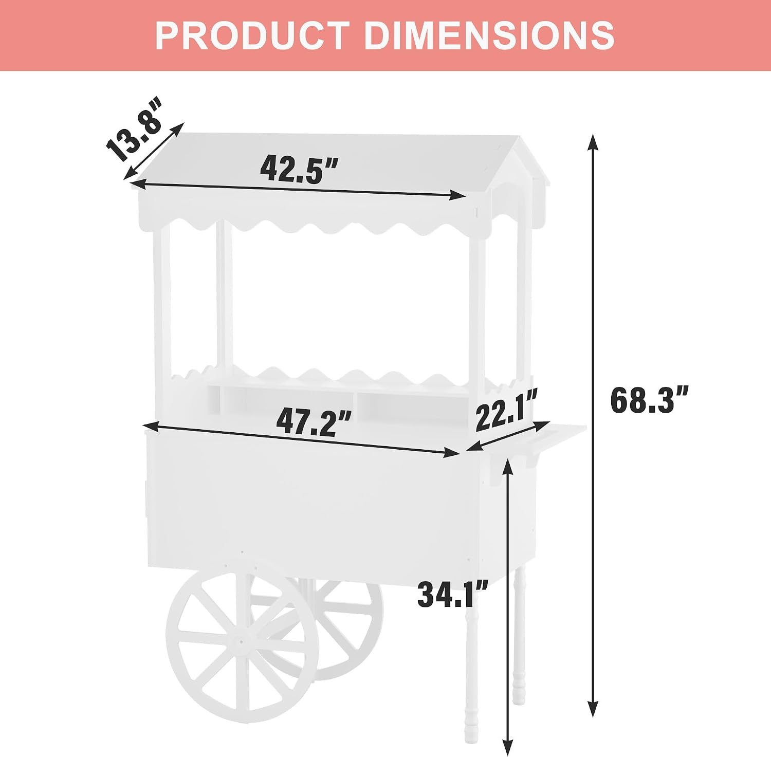 Candy Cart Display Stand For P - Baby Food Dessert ulasan dan harga