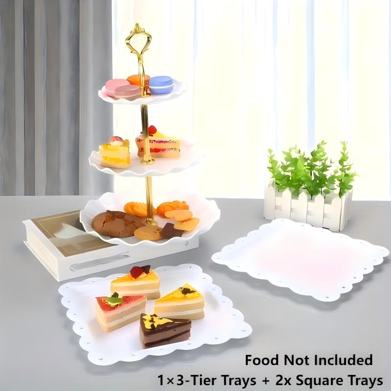 1/3/4/5PCS Decorative Food Tra - Baby Food Quantity ulasan dan harga