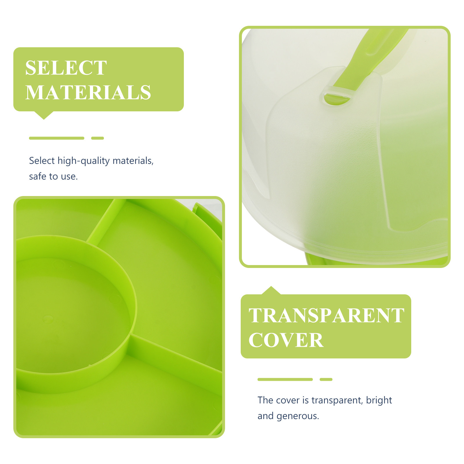 1Pcs 8 Inch Round Transparent  - Baby Food Grade ulasan dan harga