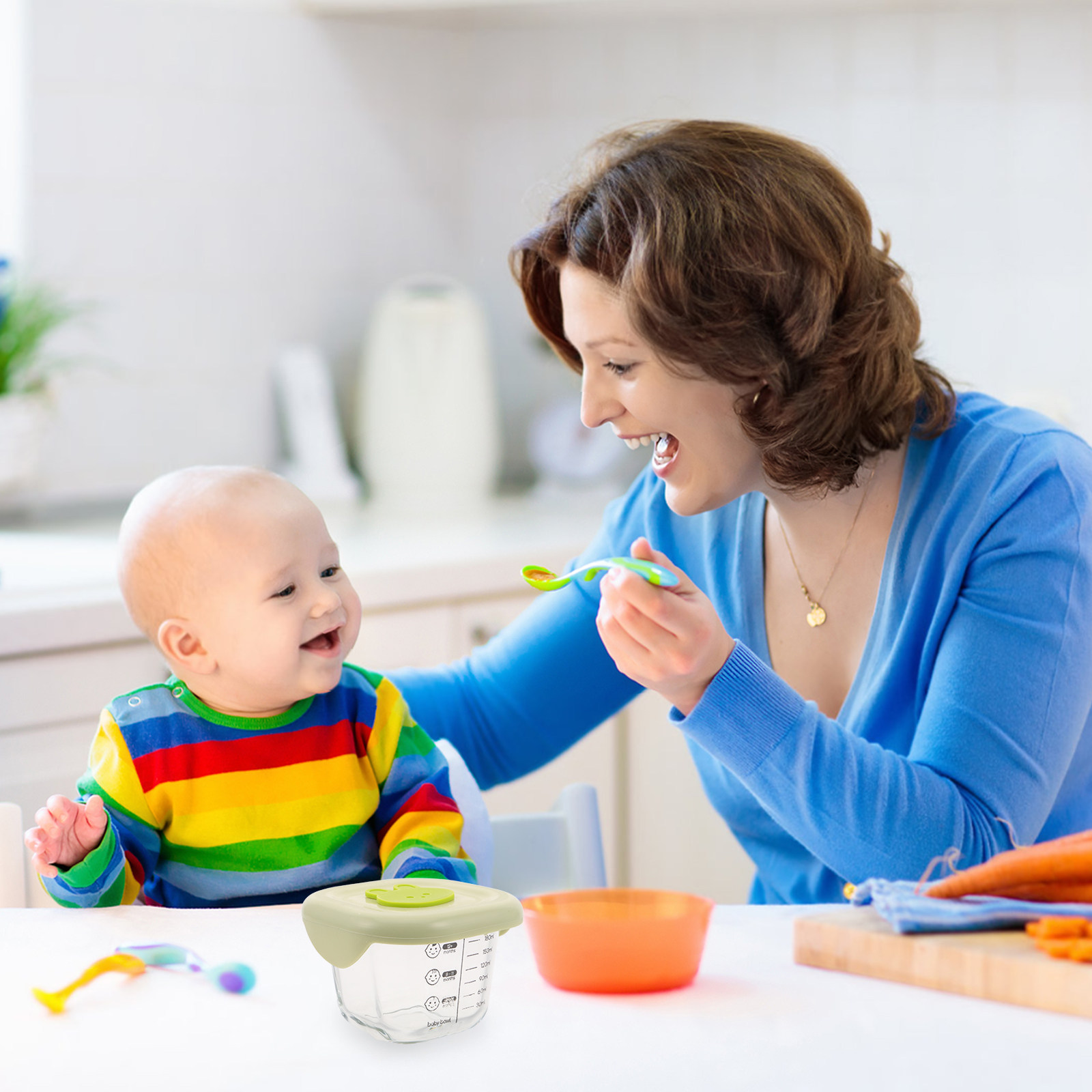 2Pcs Baby Food Storage Contain - Baby Food For Travelling ulasan dan harga
