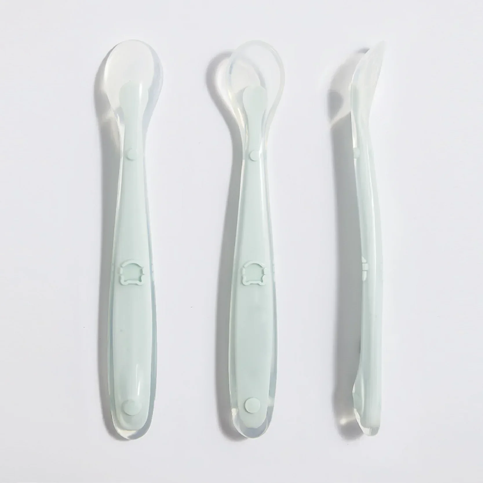 Soft Silicone Baby Spoon Toddl - Baby Food Quantity ulasan dan harga