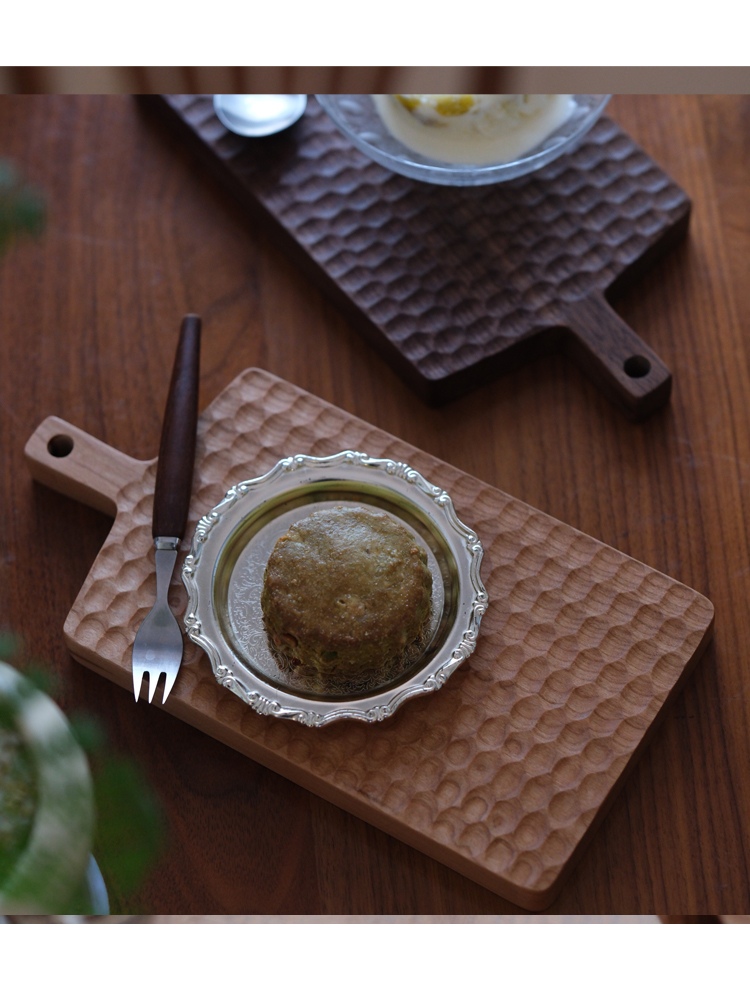 Carved Cherry Wood Small Chopp - Baby Food Dessert ulasan dan harga